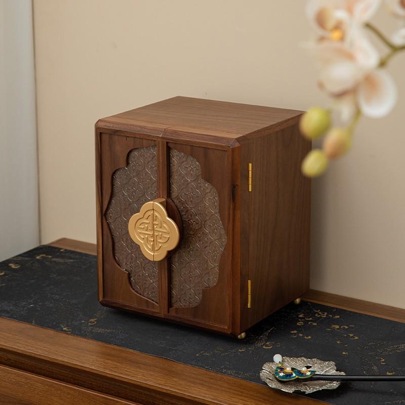 首饰盒收纳盒木质新中式大容量珠宝饰品高档精致项炼生日新婚礼物