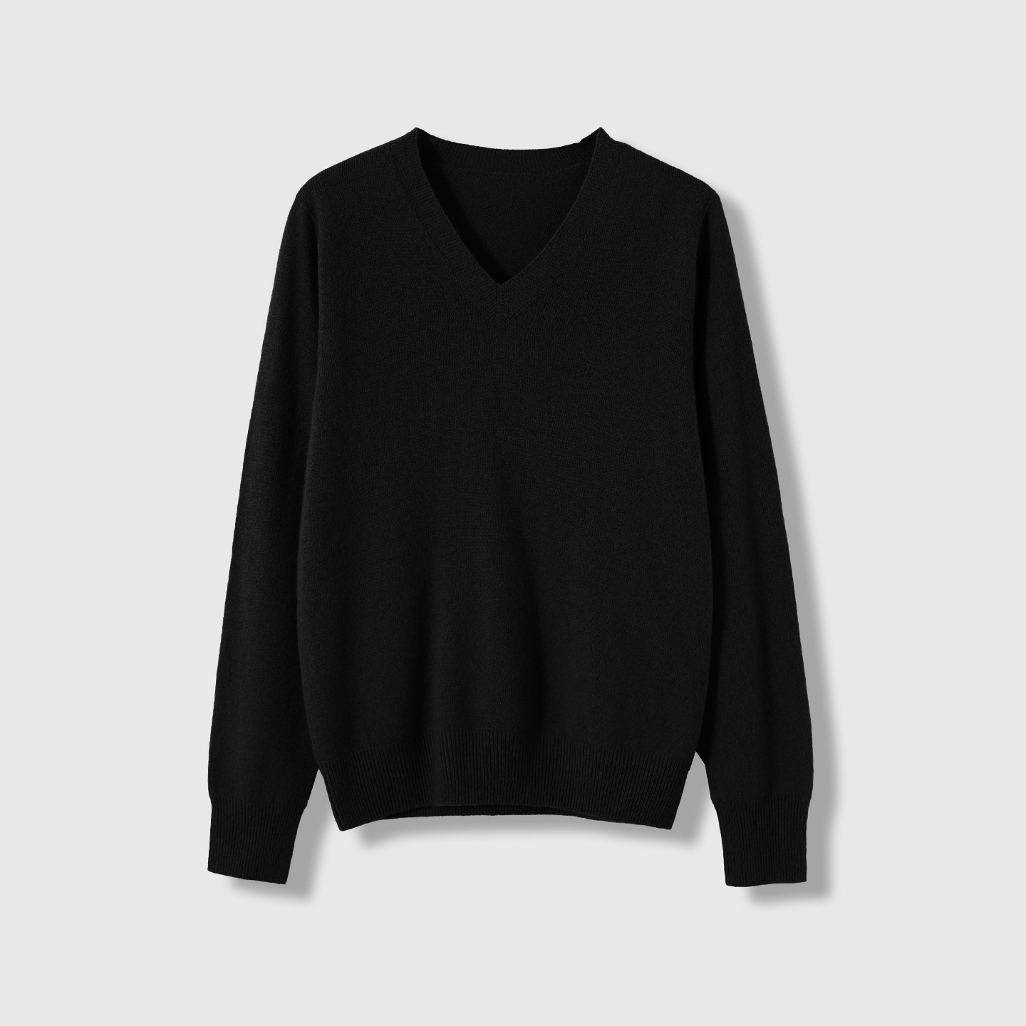 小黑妞专享 0压感1oo%羊毛 老钱风套头V领针织衫女MAYZY022X