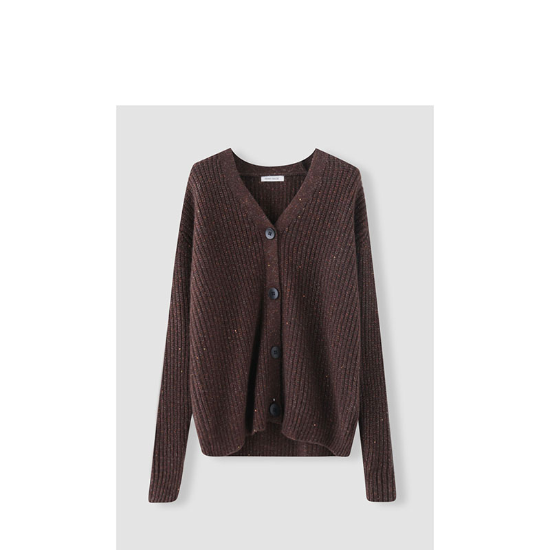 【春春Spring】踵工琎口亮丝亮片纱线浣熊戎针织上衣QXNF146X