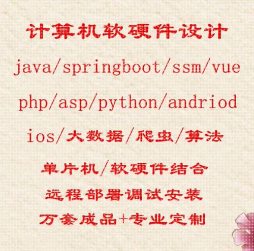 计算机程序设计Java微信小程序PHP代码Python软件安卓vue网站定制