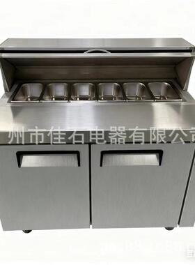 2026新款 风冷 三明治冷柜 商用 110V salad bar 沙拉展示柜厂家