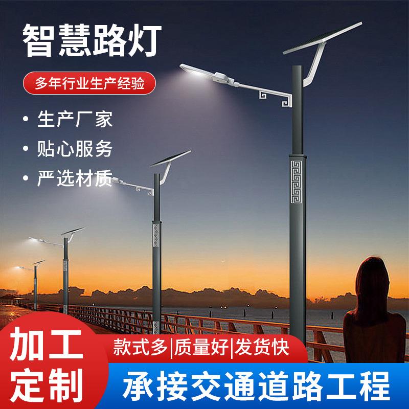 智慧路灯新农村建设标杆路灯60w100w120wled户外太阳能智能路灯