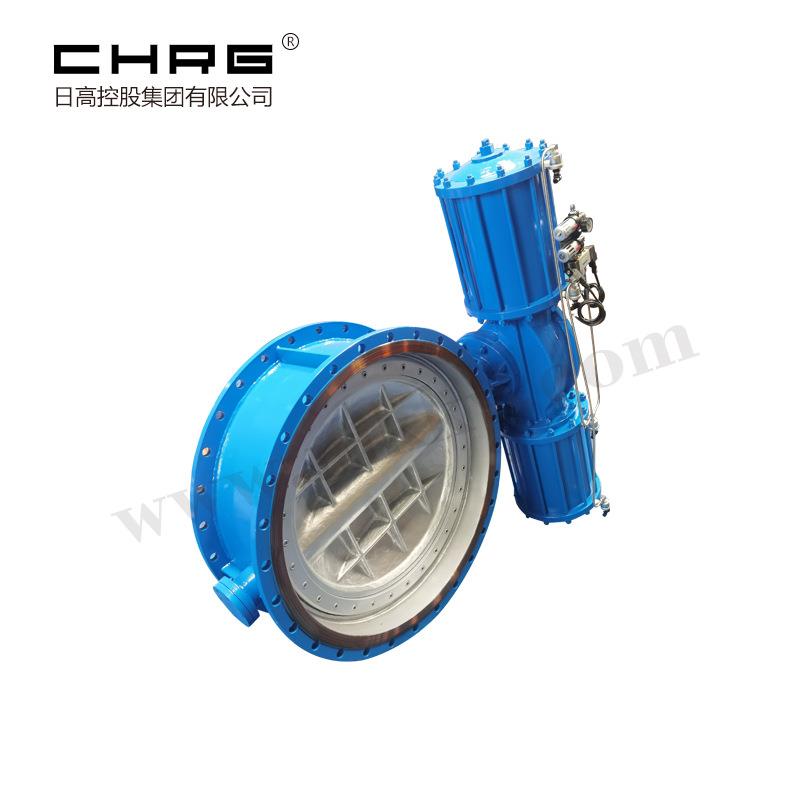 日高供应气动硬密封煤气蝶阀D643H-2.5C动粉尘蝶阀气动蝶阀