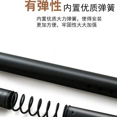 隔断杆加粗免打孔安装罗马杆窗帘杆子支架卧室单杆伸缩杆轨道配件