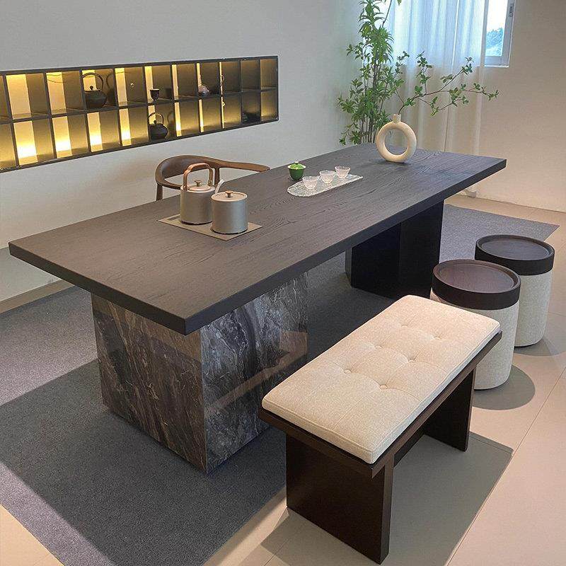 新中式岩板茶桌2025新款高端茶室实木茶台现代简约大板嵌入式茶盘,住宅家具,家用茶台/茶桌,淘宝优惠券,粉丝福利购,淘宝优惠卷