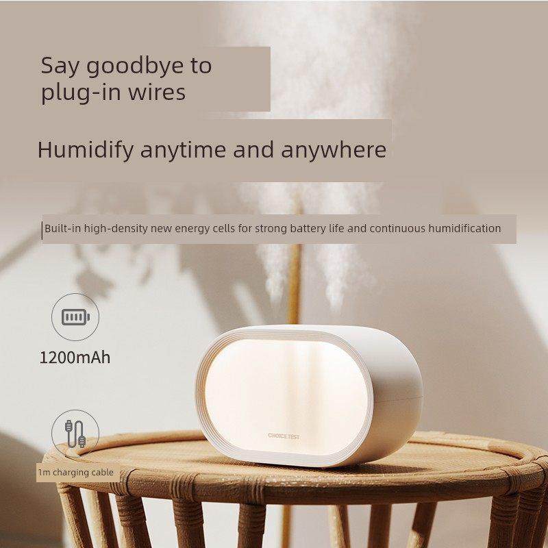 加湿器小型办公室桌面迷你家用卧室宿舍静音空气香薰机usb可充电