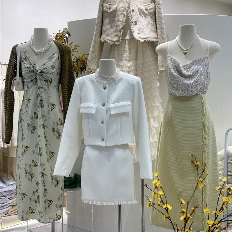 服装店模特展示架高档韩版半身假人台橱窗道具扁身平胸无手女模特