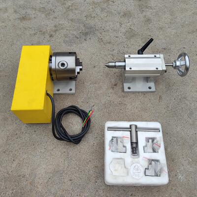 雕刻机旋转轴 第四轴A轴4轴 数控分度头 立体雕刻 4axis 精雕维宏