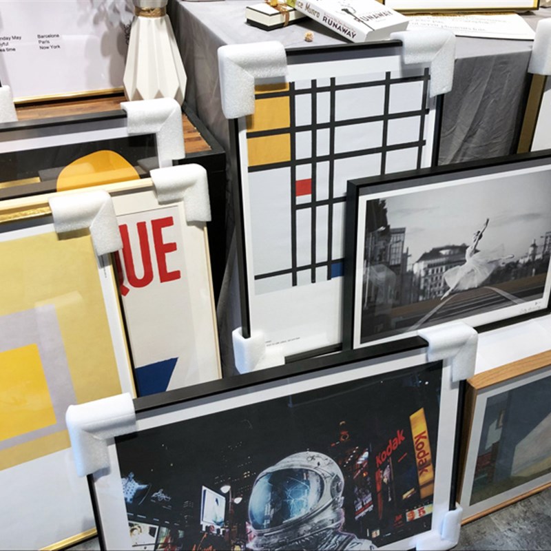 北欧铝合金极细相框定制 来图海报装饰画有框装裱 画框定做墙画
