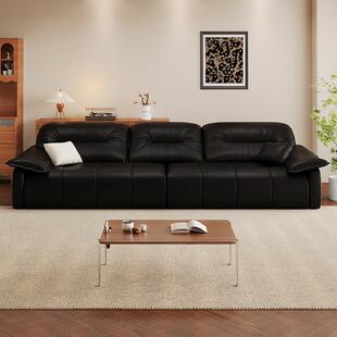 政府补贴华瑞娜意式极简猫抓皮高靠背羽绒沙发客厅覆古小户型直排