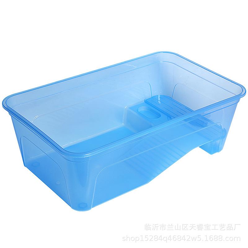大型带盖乌龟缸水陆两栖爬宠饲养盒爬虫角蛙鳄鱼蛇箱防逃跑观察盒