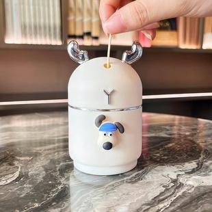 牙签盒收纳盒自动弹出家用高档个性 轻奢按压式 商用客厅餐桌牙签筒