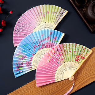 古风扇子折扇中国风汉服女旗袍舞蹈跳舞儿童学生夏日随身折叠