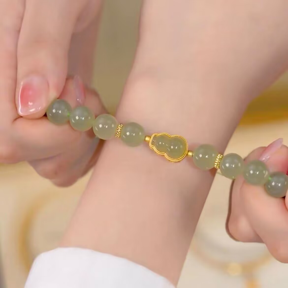福禄手链葫芦手串轻奢复古优雅女生饰品