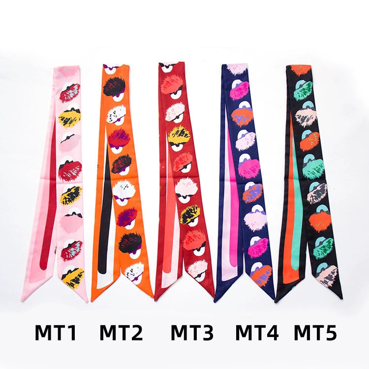 新款经典小魔鬼斜纹绸绑包包手柄丝巾小丝带围巾装饰飘带女士领巾