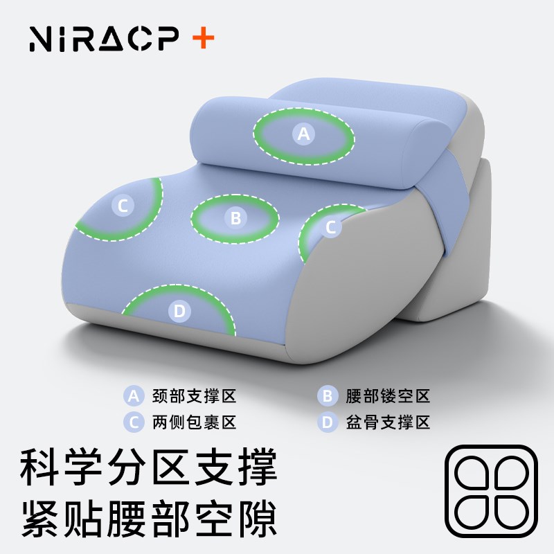 老人护理靠背三角枕斜躺卧床垫胃食管反流胆汁斜坡床垫防反酸枕头