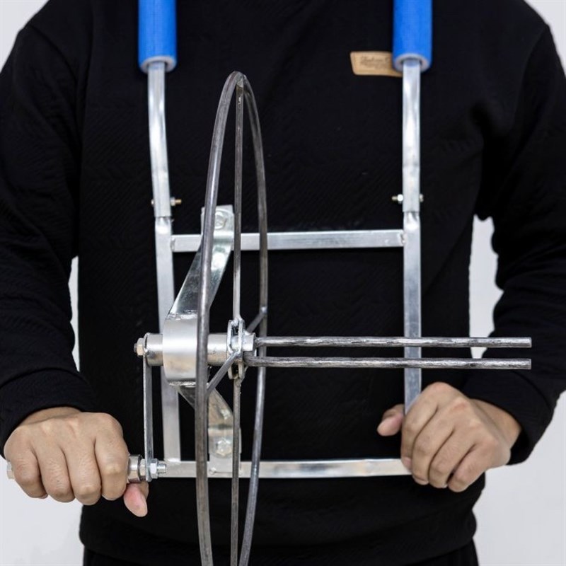 手摇水带收卷器肩背式卷管神器浇地灌溉工具收管架快速便捷收卷器