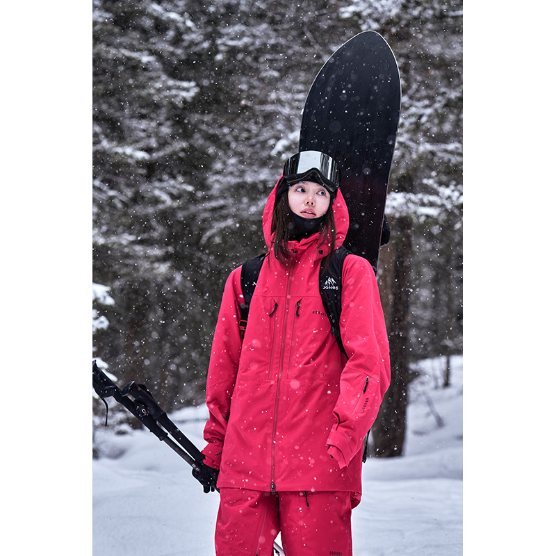 awka滑雪服女款单板专业3L全压胶防水加棉保暖防寒外套上衣男士冬