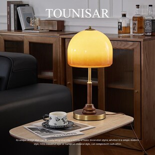 TOUNISAR中古台灯法式美式复古结婚长明灯卧室轻奢床头灯高级感