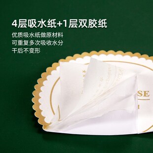 一次性吸水杯垫酒店宾馆民宿纸质会议茶杯垫子烟灰缸垫纸定制印字