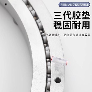 餐桌转盘底座轴承铝合金大理石实木圆桌玻璃桌子转芯旋转家用轨道