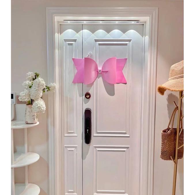 少女心ins粉色大蝴蝶结 室内门镜子墙上装饰 女士店面装饰
