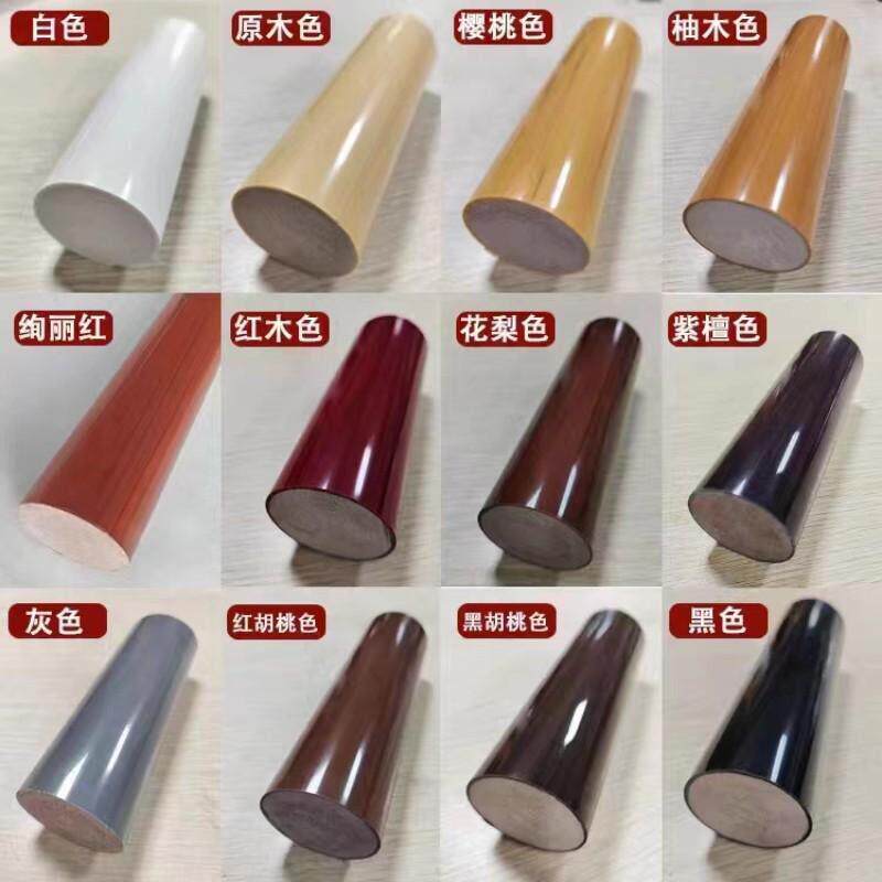 楼梯扶手护栏高分子PVC圆形扶手家用树脂胶木塑木仿木塑料工程用