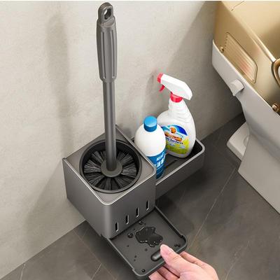 德国高端马桶刷壁挂式家用无死角免打孔厕所卫生间浴室刷子置物架