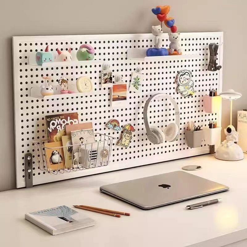 桌面圆孔金属洞洞板置物架五金工具饰品收纳配件厨房手机壳展示架