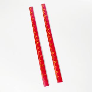 结婚用品红竹尺上头尺百子千孙尺红竹筒红剪刀新娘陪嫁嫁妆整套