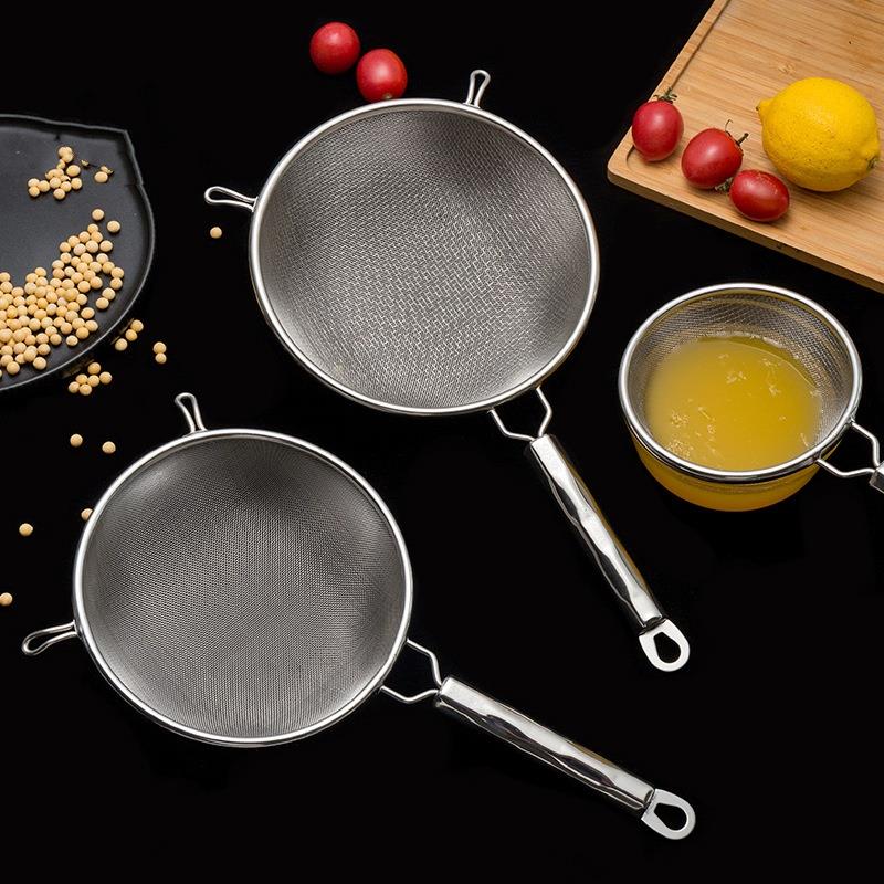 304不锈钢豆浆过滤网筛超细家用神器 榨果汁机隔渣漏网厨房小漏勺