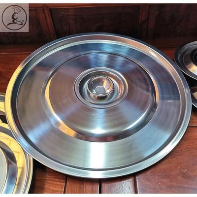 SICHU特厚不锈钢锅盖汤桶盖20-60cm凹凸平盖白钢煲盖卤锅盖子3226