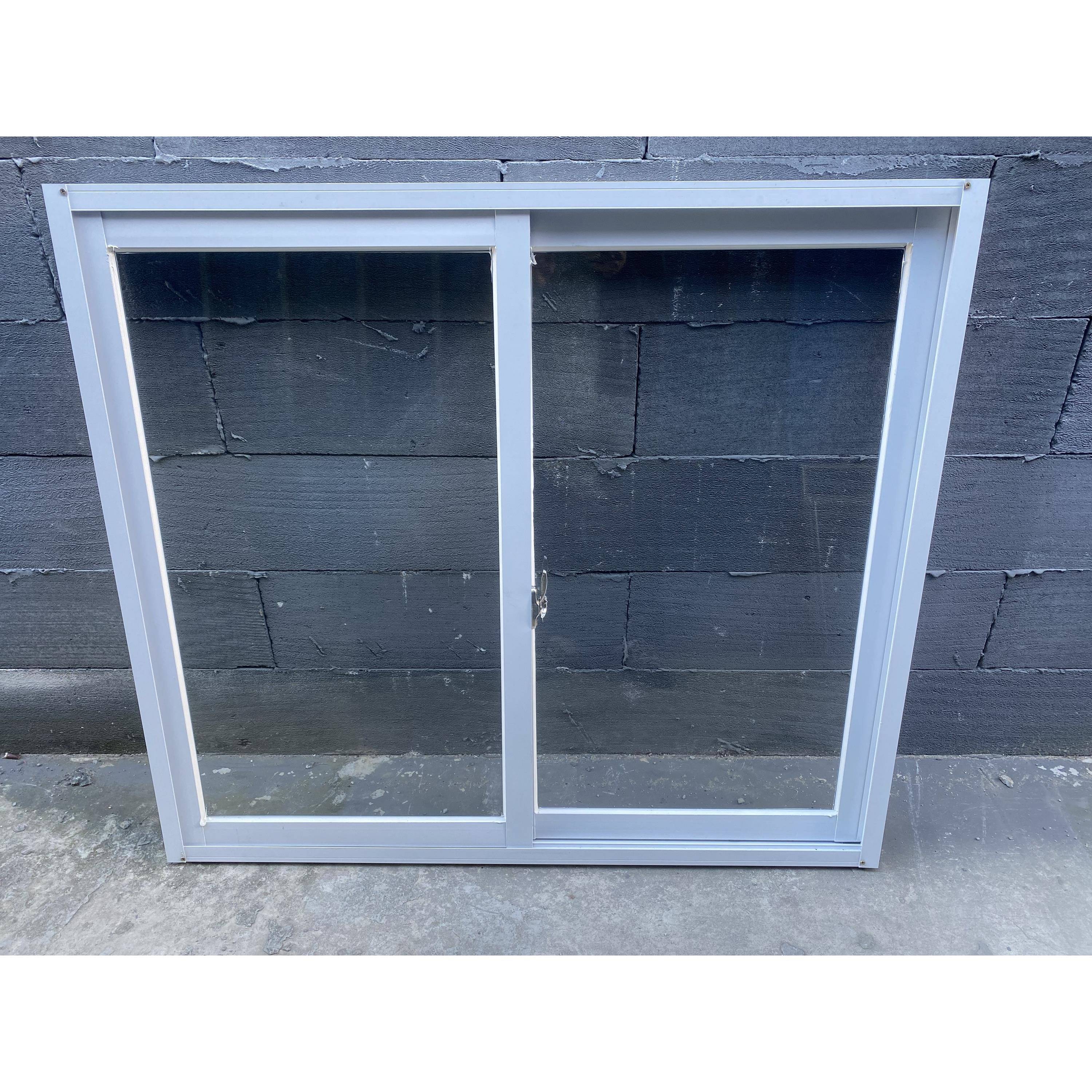 板房窗推拉55窄框窗白色窗0.6厚岩棉板窗泡沫板窗小吃车窗集装箱