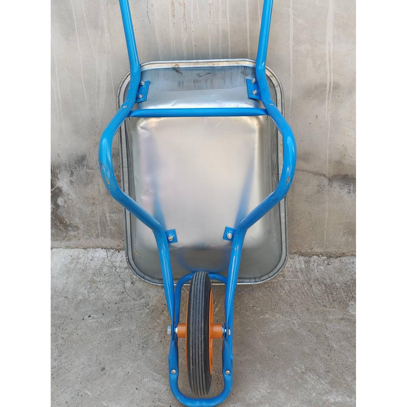 农用独轮小推车单轮货车推沙泥土花园垃圾建筑肥料工地手推车工具