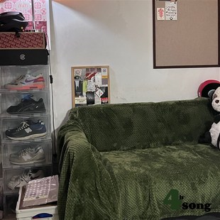 沙发巾防猫抓珊瑚绒四季 4hsong复古沙发布轻奢u盖布高级感美式 毛