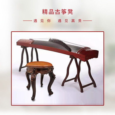 古筝钢琴凳单人欧式梳妆台凳子美式化妆J椅中式古典家用小方凳圆