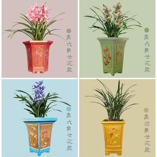 水泥花盆制作模具水泥花盆模具特大号长方形花盆模具底部灌浆欧式