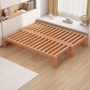 榉木沙发床一体两用抽拉床小户型多功能伸缩推拉床简易榻榻米新款