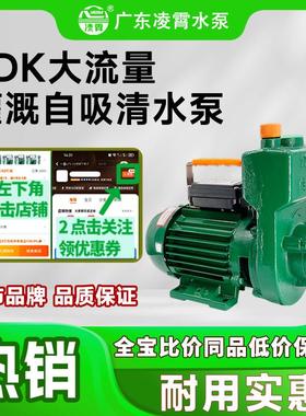 凌霄ZDB大流量高扬程自吸泵ZDK循环增压泵农用灌溉抽水泵清水泵