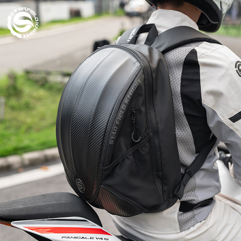 星空骑士摩托车骑行背包双肩头盔包全盔收纳大容量夜间反光SKB361