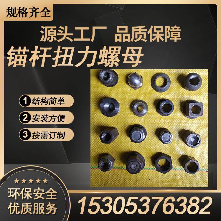 矿用M20扭力螺母 规格全锚杆配套螺母库存多发货快