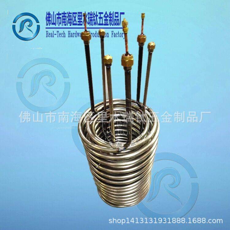 【佛山钛蒸发器】纯钛蒸发器 钛管蒸发器 7.5PHp钛管蒸发器