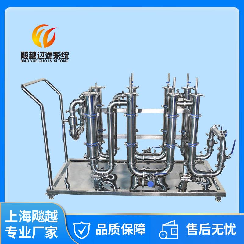 锂电池浆液磁性管道除铁器 不锈钢U型管磁性过滤器