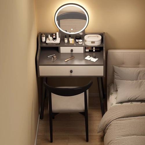 化妆桌梳妆台卧室现简约小户型化妆柜梳妆桌卧室书桌梳妆台一体