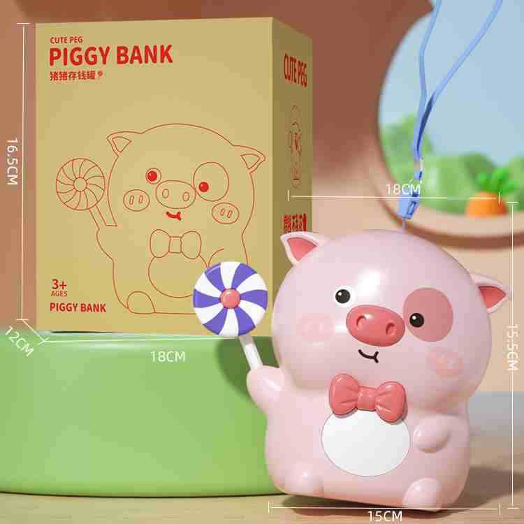 2025新款创意兔子猪储蓄罐女孩儿童存钱摆件幼儿园礼物萌宠装饰品
