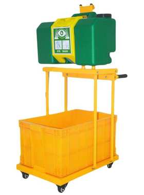 添盾  TD-EYWBT053B 推车式53L便携式壁挂式洗眼器(不锈钢推车)