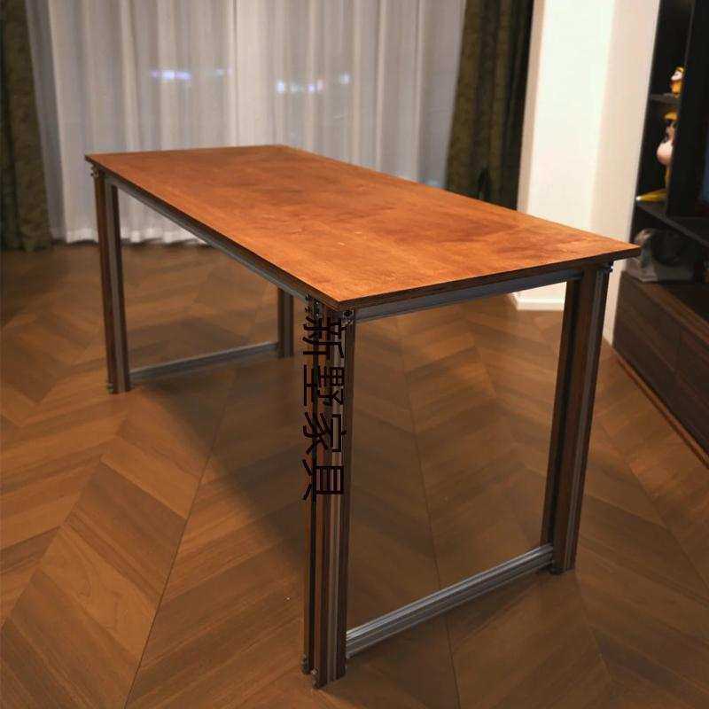 海洋板餐桌中古风家用铝型材茶桌客厅书房办公区书桌工作台电脑桌,农机/农具/农膜,其它农用工具,淘宝优惠券,粉丝福利购,淘宝优惠卷