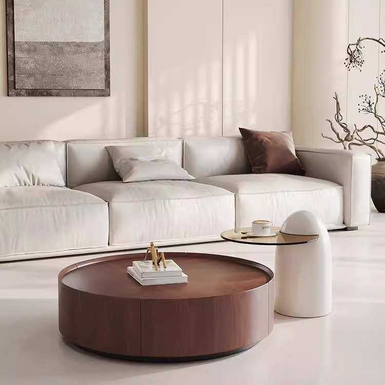 意式简奢实木茶几家用小户型简约现代胡桃木网红大小圆形茶几组合,农机/农具/农膜,其它农用工具,淘宝优惠券,粉丝福利购,淘宝优惠卷