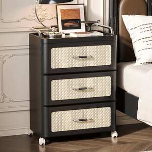 家用卧室床头柜多层抽屉式办公室储物柜客厅塑料零食杂物收纳柜子