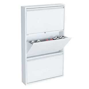 12.2cm超薄鞋柜奶油风翻斗式卧室静音型省空间鞋架法式高档免安装